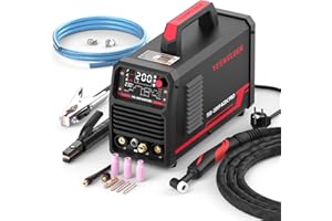 YESWELDER 200A AC/DC Alluminio TIG Saldatrice con Impulso Grande Display LED, Inverter Digitale ARC/TIG 230V TIG Saldatore