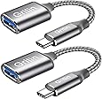 Gritin USB C to USB 3.0 Adapter, [2 Pack] USB C Male to USB A Female, OTG USB Type C Adapter for MacBook Pro 2018, Galaxy S20 Note 10 S8 S9, Huawei P30 and more Type-C Devices