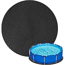 Tapis De Sol Pour Piscine Hors Sol | Diamètre 3.7m 4.6m 5.5m 7.6m | Protection Anti-UV Et Anti-déchirure | En Géotextile