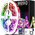 Keepsmile 20M Led Strip Lights Smart App Control Music Sync Color Changing RGB Led Light Strips with Remote,Led Lights for Bedroom Room Home Birthday Decor