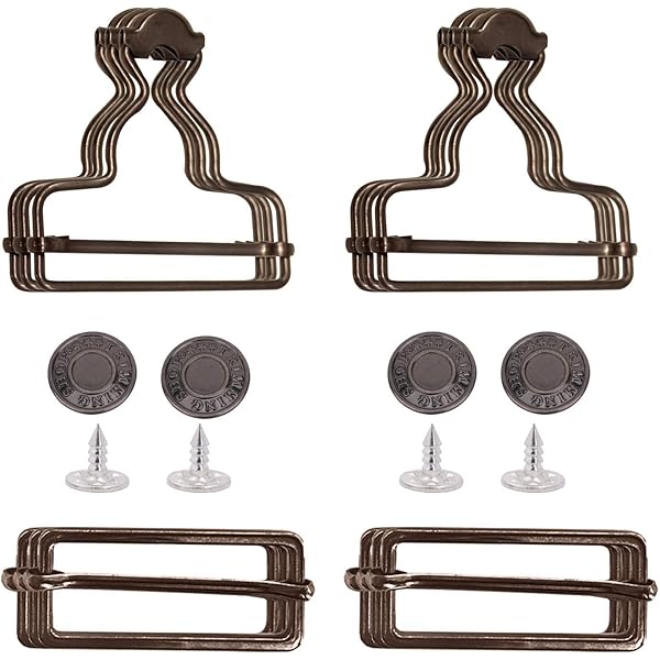 Trimming Shop 30 mm zilveren tuinbroekgespen - sterke metalen clipsluitingen voor bretels, tuinbroeken, jumpsuits, kinderkleding, handtassen en doe-het-zelf werkkledingprojecten, 4 stuks