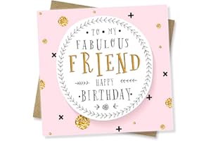 Punkcards - Friend Birthday Card female, Friend birthday Card, Special Friend Birthday Card Female, Made in UK
