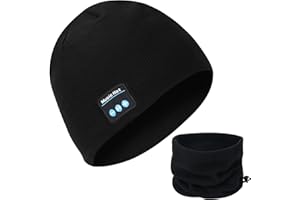 MISERWE Gorro inalámbrico V5.0 Unisex Hombres Deportes Sombreros Y Gorra Invierno Deportes Al Aire Libre Casquillo De Punto Inalámbrico Auriculares Estéreo