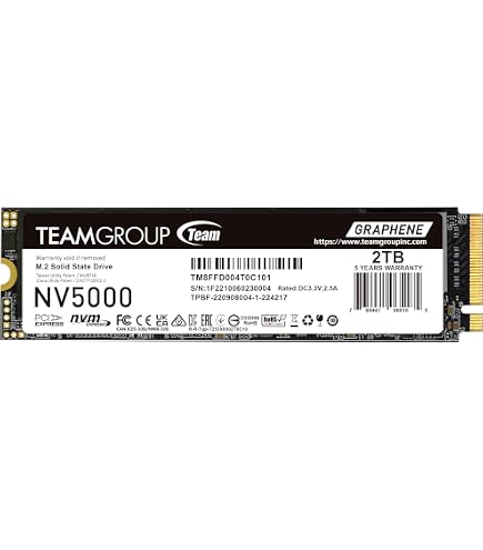 Verbatim VI5000 2TB SSD M.2 PCIe Gen4 NVMe 5,000 MB/s read and