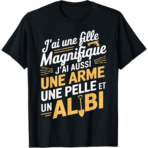 Débardeur Humour "J'ai Deux Filles Magnifiques" Pour Papa - Cadeau Fête Des Pères Drôle