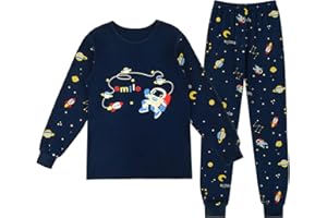 Cheerful Mario Niño Pijamas Dos Piezas Algodón Ropa de Dormir Manga Larga Pjs para Niños Pequeñas