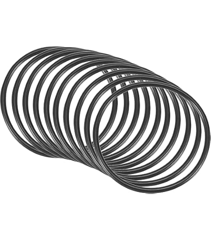 QUARKZMAN 10uds Juntas Tóricas Nitrilo 50x44x3 Mm - Arandelas Redondas Para Grifos, Reparación De Fugas Y Plomería