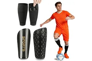 Benskydd fotboll barn män, strumpor med halkfria muddar, Shin Guards fotboll för pojkar, vuxna, Shin Pads skenbensskydd
