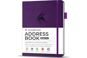 Clever Fox Address Book Purple