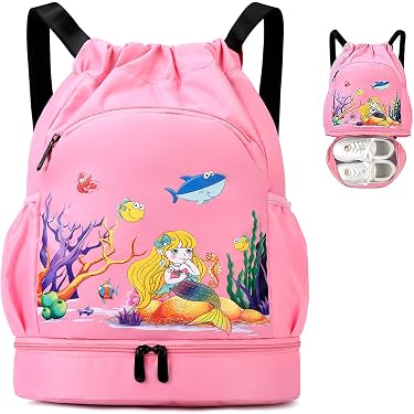 Sac à Dos Sport Imperméable - Grand Volume - Cordon Réglable - Pour Yoga, Randonnée, Voyage