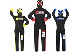 FITIZ Saco de boxeo para artes marciales mixtas (sin relleno) brasileño, BJJ JIU Jitsu, posición de pie, maniquí de lucha libre, artes marciales, boxeo, karate