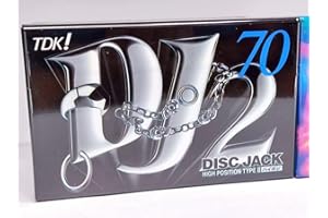 Cinta Cassette 70 Minutos Cromo TDK DJ2, IEC II/Type II, Japan