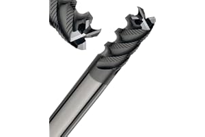 Corintian VHM Schruppfräser 4 Zähne – AlTiN Beschichtung, Ø 6-12 mm, Hochleistungsfräser für Metall, Kunststoff & Holz, High Performance Cutting (HPC)