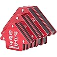 Spurtar 6pcs Welding Magnets, 34KGx2 & 23KGx2 & 13KGx2 Strong Magnetic Holder Magnet Set, Metal Working Tool, Welding Tools and Accessories, Holders 45 90 135 Degree