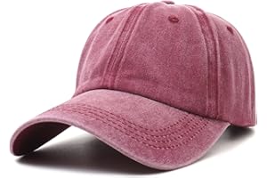 Liutufy Vintage Baseball Cap for Men & Women Washed Cotton Adjustable Sports Hat, Breathable Unisex Cap for Outdoor, Running, Golf (54-60cm)