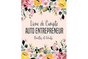 Livre de Compte Auto Entrepreneur: Registre Recettes Achats Auto-Entrepreneur, Conforme Aux Obligations Comptables, Grand Format A4