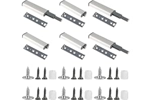 YONGQING Otwarcaotwieracz automatyczny do ciśnieniowychdrzwi i szafkowych, amortyzator ze stali nierdzewnej, 6 sztuk