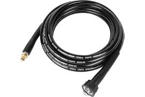 YUET 5M Tubo ad Alta Pressione,Tubo Flessibile per Idropulitrice ad alta Pressione,Tubo di Ricambio M22 (14 mm), Accessorio per Idropulitrice Kärcher K2（Vecchio Modello）Karcher Connettori Quick