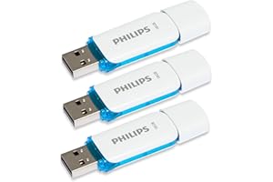 Philips Snow Édition High Speed clé USB 2.0 3X 16 Go pour PC, Ordinateur Portable, Stockage de données informatiques, Vitesse de Lecture jusqu'à 21 Mo/s