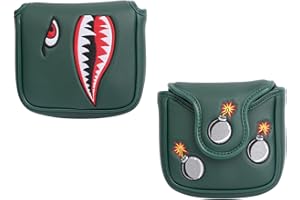 SHABIER Grande couverture de putter de golf maillet avec motif requin tigre pour club de golf grande tête de maillet