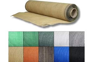 Keroppa Malla de Ocultación 80% de Sombreo 2x50 m Malla de Sombreo para Jardín Patio Agricultura Resistente Reducción Temperatura Protección del Sol Transpirable Proteccion UV Beige