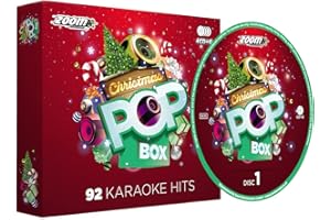 Zoom Karaoke Christmas Pop Box Party Pack - 4 CD+G Box Set - 92 Songs