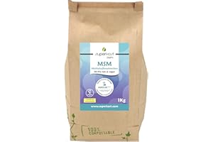 ‎SUPERKOST Superkost MSM Pulver 1Kg | 99,9% Rein, bestätigt von unabhängigen Labor | ausgezeichnet mit Agrolab Prüfsiegel | Kompostierbare Verpackung | Vegan
