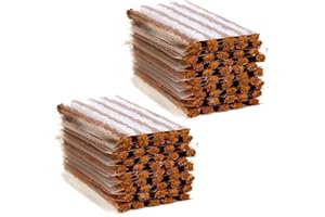 ETOPARS 100 pièces Réparation de Pneus sans Chambre Bande Crevaison Kit Cordes Prise Courant Caoutchouc Outil Rétablissement Voiture 100mm x 6mm