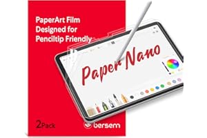 BERSEM Lot de 2 Protection Écran pour iPad 10ème Génération 10,9 Pouces (2022) Protecteur D'écran en PET Papier Mat pour Dessiner, Anti Reflet, Anti Empreintes, Compatible avec Apple Pencil