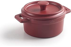 Lacor - 63396 - Cacerola Mini, Cacerola Con Tapa, Fabricado en Melamina, Apta para Lavavajillas, Libre de BPA, Ø10 cm, 210 ml, Rojo