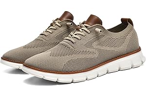 QUYIFA Breeze Shoes Oxford para Hombre con Cordones, Ligeros, Informales, cómodos, Zapatos para Caminar, Urban Breeze, Zapatillas de Deporte de Malla para Hombre, Zapatos de Negocios