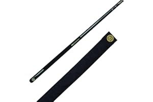 BCE Unisex-Adult 2 Piece Mark Selby Classic Case-145cm with 9.5mm Snooker English Pool Cue, Black Butt/Natural Wood Shaft, 57" (145cm)