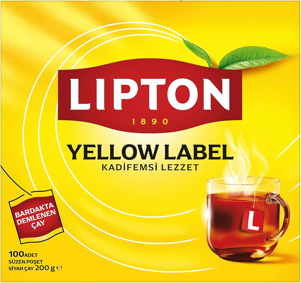 Lipton Yellow Kadifemsi Lezzet Label Bardak Poşet Çay 100' lü, 200G