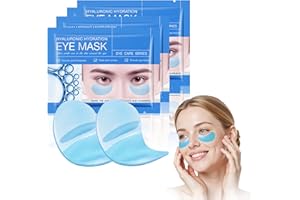 IMPODITIONGS 60 pièces Patch pour les yeux à l'acide hyaluronique, Masque Yeux Gel Hydratant, Patch contour des yeux, Skincare pour Contour des Yeux, Hydratant et Apaisant (Bleu)