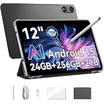 OSCAL AI Tablet 12 Zoll Android 15 Pad 100, 24GB RAM+256GB