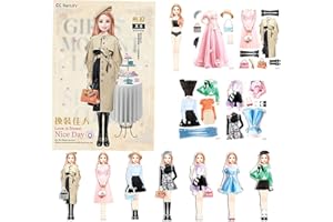 Arrovarp Magnetische Anziehpuppen | Magnetische Papierpuppen, So Tun Und Spielen Sie EIN Reisespielset Spielzeug | Magnetische Prinzessin Anziehpuppe Aus Papier Mit Leuchtenden Farben