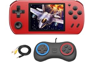 ZHISHAN Console de jeu portable avec 270 jeux vidéo classiques vintage avec écran LCD HD de 3,0" - Système de récupération - Cadeau d'anniversaire pour enfants - Bleu