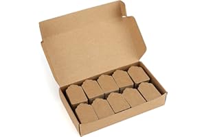 ‎JIJACRAFT jijAcraft Preisschilder Preis Etiketten Geschenk Anhänger für Kleidung Schmuck Kunsthandwerk, 32mm*50mm, 1000 Stück, Braun