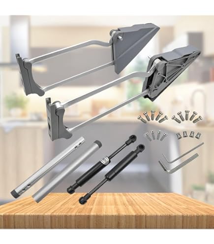 Cilindro A Gas Stabilus Lift-O-Mat - Per Porte Cucina, 450N, Nero