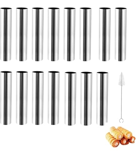 Stampini Cannoli Tradizionali In Alluminio Antiaderente - Set Da 25 Pezzi Per Dolci Fatti In Casa - Foto 9