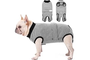 KONVINIT Traje de recuperación para Perros Chaleco de Recuperación para Protección de Heridas,Transpirable Recovery Suit,Mascotas ​prevenir lamiendo,mordiend,Cono E-Collar Alternativo