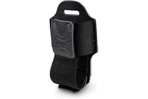 Levy's Leathers MM14-BLK Accessories - Soporte para transmisor inalámbrico de piel, color negro