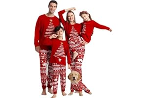 Weihnachtspyjama Familie Set, Weihnachts Pyjama, Matching Pyjamas Couple Damen Herren Christmas Partner Pyjama Kinder Baby Familie Set Weihnachten Schlafanzug