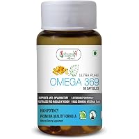 Vringra Ultra Pure Omega 369 Fatty Acid Capsules-Flax Seeds Oil-Natural Immunity Booster (60 Capsules)