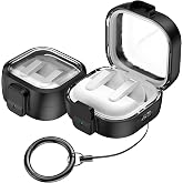 Teknoft Samsung Galaxy Buds 4 Pro ve Buds 4 ile Uyumlu Darbelere Karşı Ultra G&uuml;&ccedil;l&uuml; Şeffaf ve Renkli Mat Silikon Kılıf (Siyah)