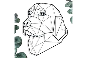 KELULY Labrador Retriever. Escultura Metálica. Adorno de Pared,Cartel, Souvenir, Decoración, Póster Perro de Rescate, Servicio, Terapia y Búsqueda, Regalo para Amigos y Pareja.