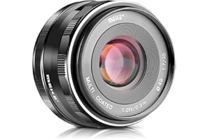 Meike 35mm f1.7 APS-C de Grande Ouverture de Mise au Point Manuelle Objectif pour Fujifilm X Mount Mirrorless X-h1 X-pro2 X-e3 X-T1 X-t2 X-T10 X-t20 X-A2 X-E2 X-E2s X-E1 X30 X70 X-M1 X-A1 XPRO1, etc.