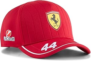 PUMA Scuderia Ferrari F1 Lewis Hamilton Czapka dziecięca 2025, czerwona, jeden rozmiar, Czerwona, rozmiar uniwersalny