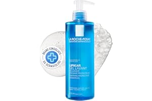 La Roche-Posay Lipikar, Gel Detergente Lenitivo Per Viso e Corpo, Per Pelli Sensibili e Secche, Pelle Idratata ed Effetto Anti-Secchezza, Con Niacinamide e Burro di Karité, Surgras, 400 ml