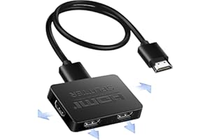 avedio links Rozdzielacz HDMI 1 w 4 wyjście z kablem HDMI 1,2 m, rozdzielacz 4K HDMI 1 na 4 (Mirror Only), HDMI Switch 1 w 4 Out, hdmi 1 w 4 Out do Xbox PS5 Fire Stick Roku Blu-Ray Player DVD